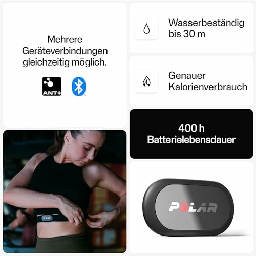 Polar heart rate monitor features