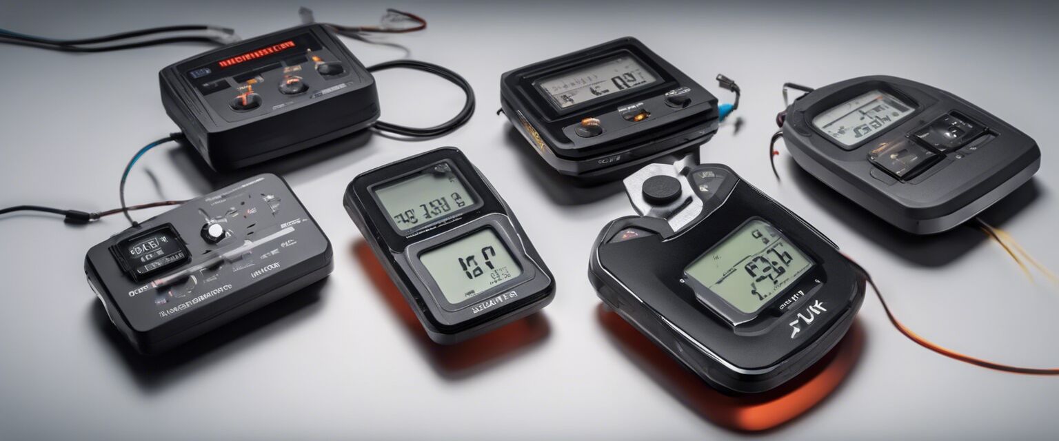 Different models of running power meters